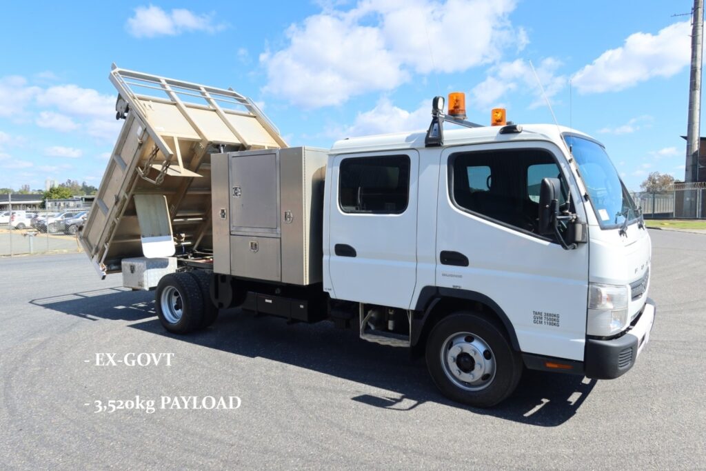 2015 Fuso Canter FE 815 Duonic Crew Cab – ALLOY TIPPER AND TOOLBOX TRUCK